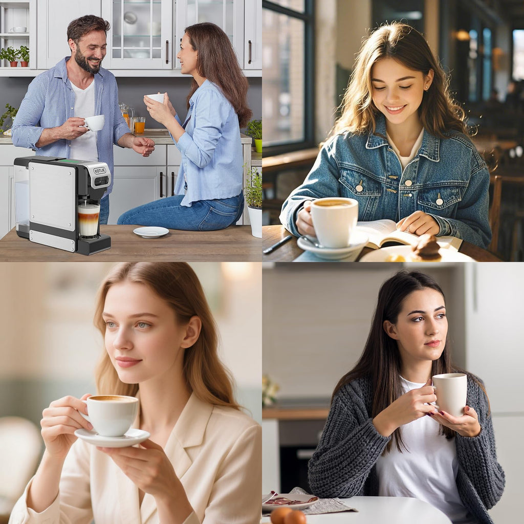 19 Bar Single Serve Coffee Maker with 34 Oz Reservoir N475927