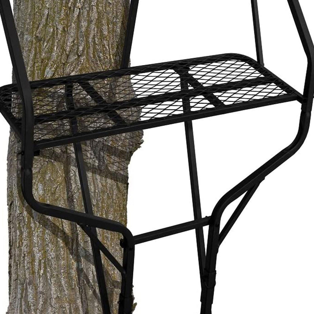 2 Person 18 Foot Tall Portable Hunting Tree Ladder Stand (2 Pack) D869