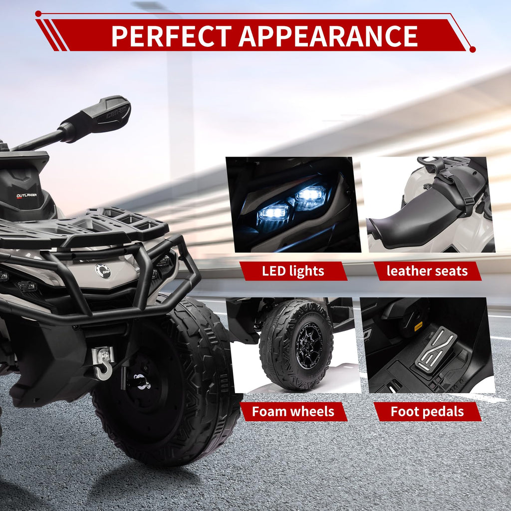 24V 2 Seater 4WD Electric ATV Toy Car with Bluetooth O3197
