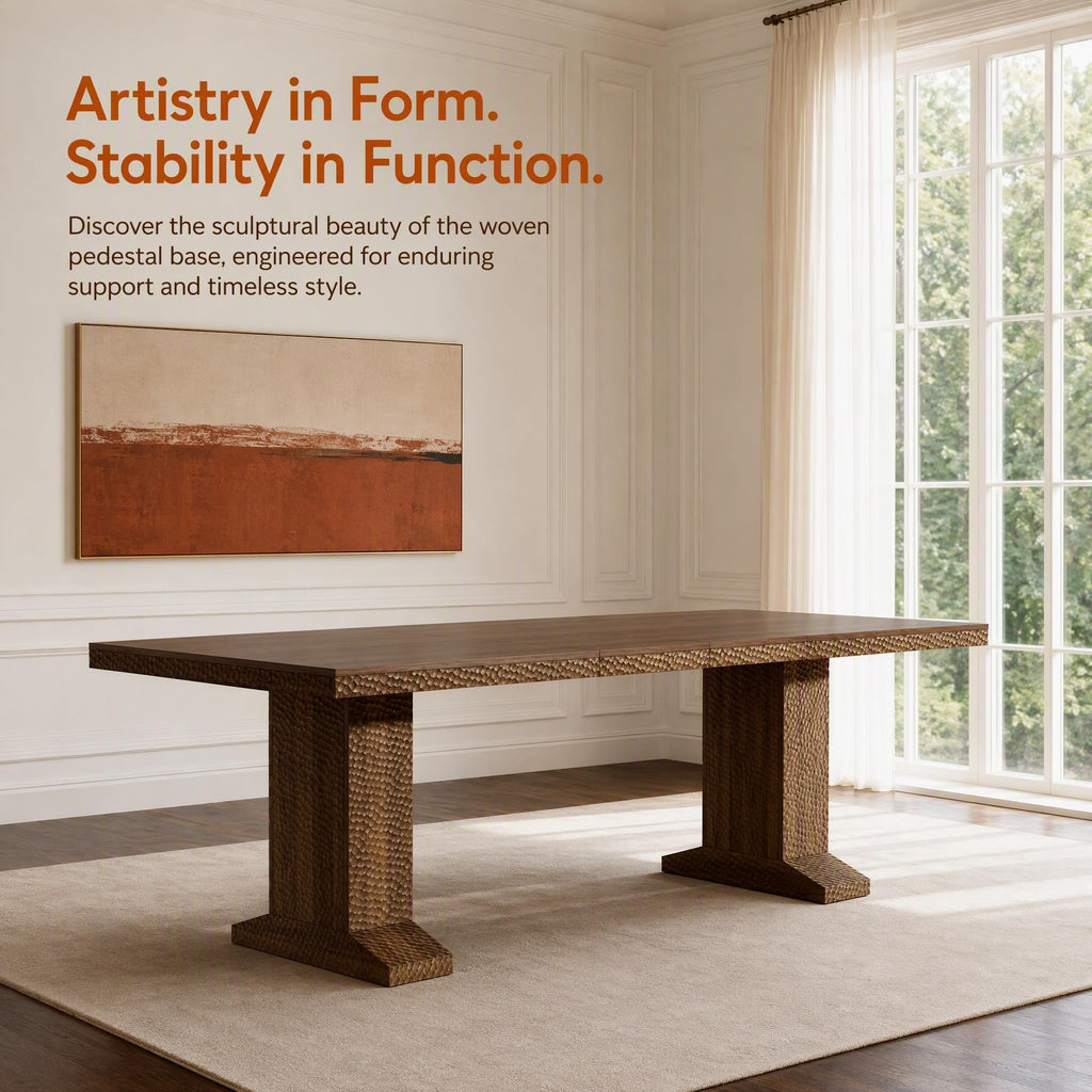 Extendable Dining Table Set for 8 E57538