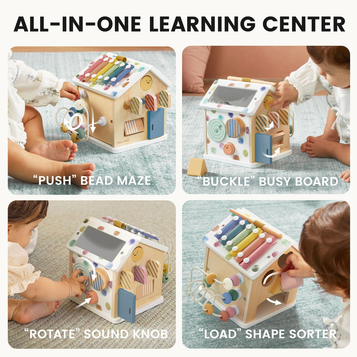 Wooden Activity Cube T765055