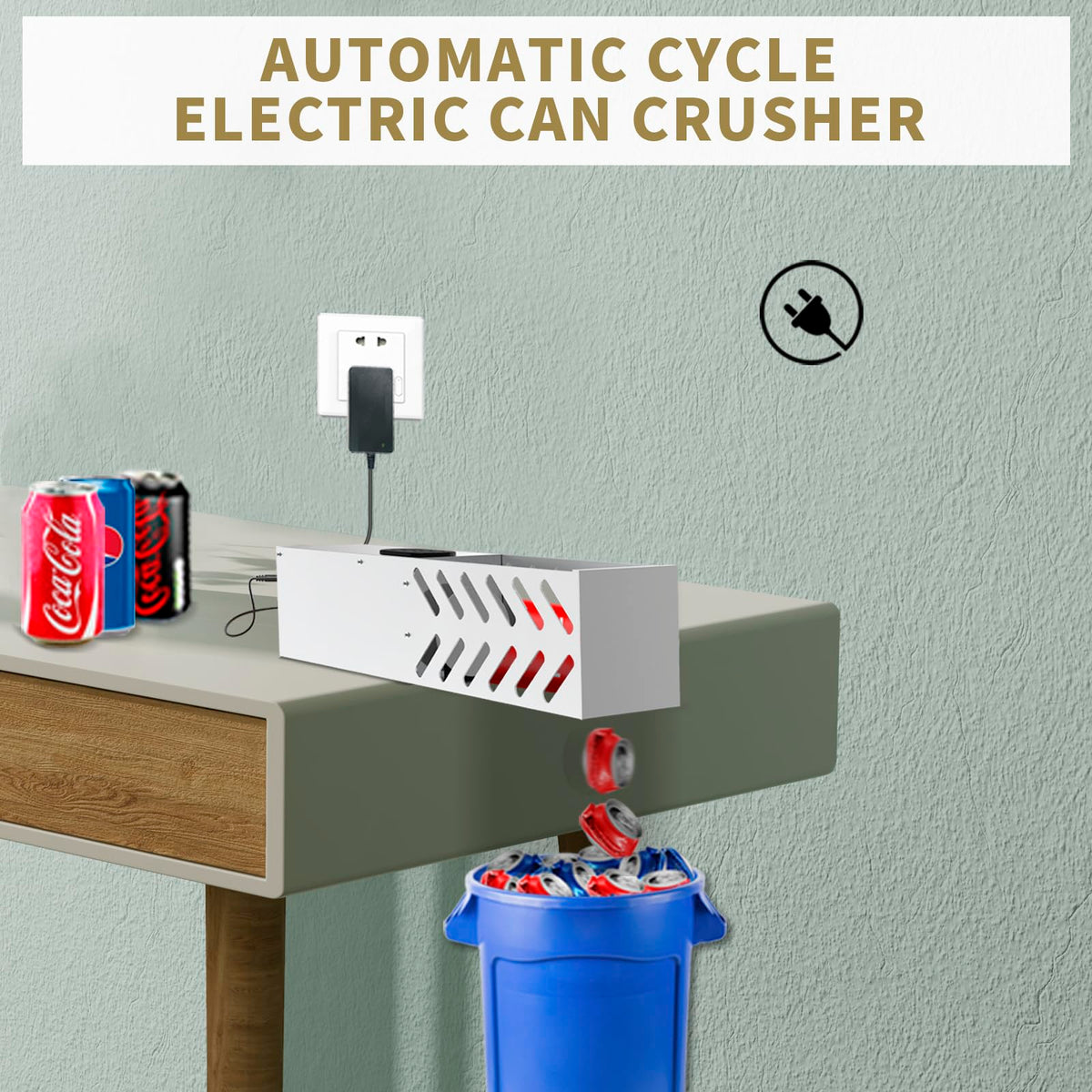 Electric Can Crusher for 12oz & 16oz Cans Y919935