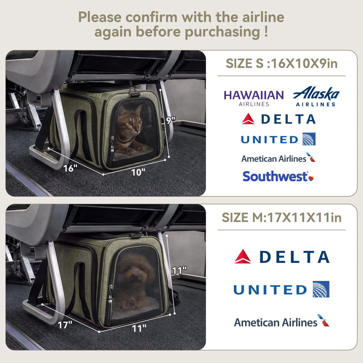 Expandable Cat Carrier B863633