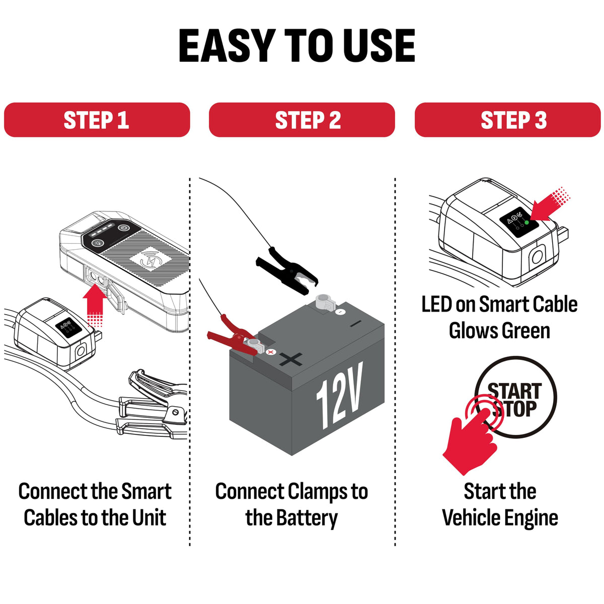 Portable Car Battery Jump Starter & Power Bank Z986