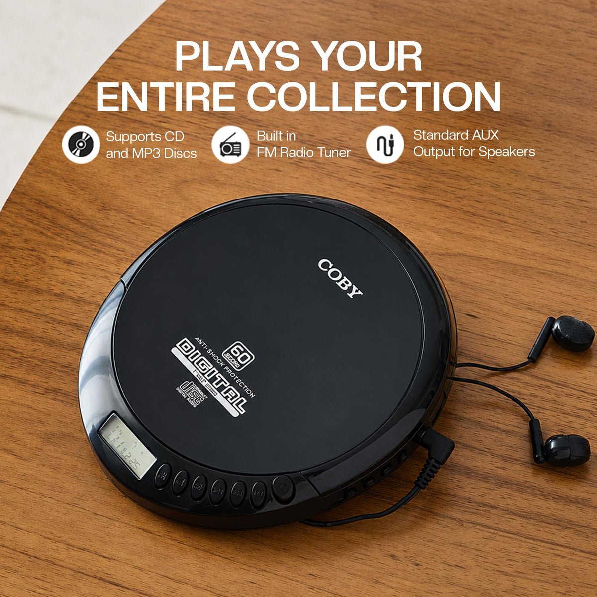 Portable CD Player with FM Radio L50159