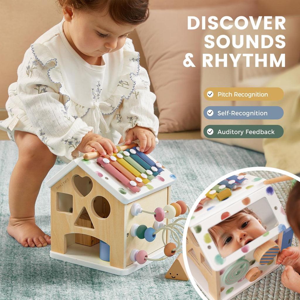 Wooden Activity Cube T765055