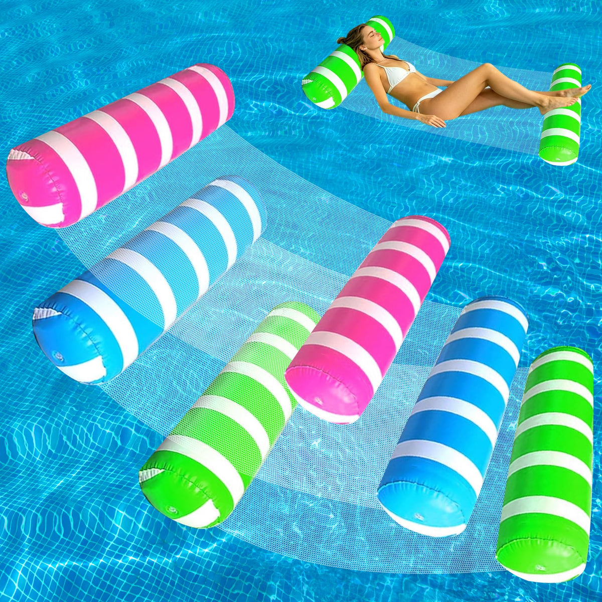 3 Pack Inflatable Pool Floats Hammock V13128