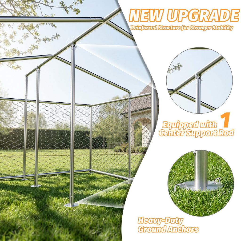 10'x10' Heavy Duty Outdoor Dog Kennel Y775