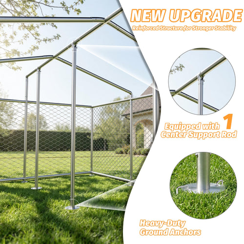 10'x10' Heavy Duty Outdoor Dog Kennel Y775